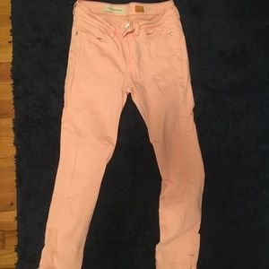 Anthropologie Pink Denim Pants